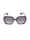 Max Mara Women's 58mm Butterfly Sunglasses In Black Smoke