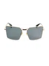 Max Mara Women's 58mm Geometric Sunglasses In Gold