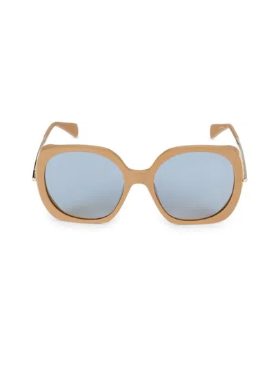 Max Mara Women's 58mm Square Sunglasses In Blue