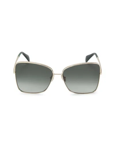 Max Mara Women's 59mm Cat-eye Sunglasses In Gold