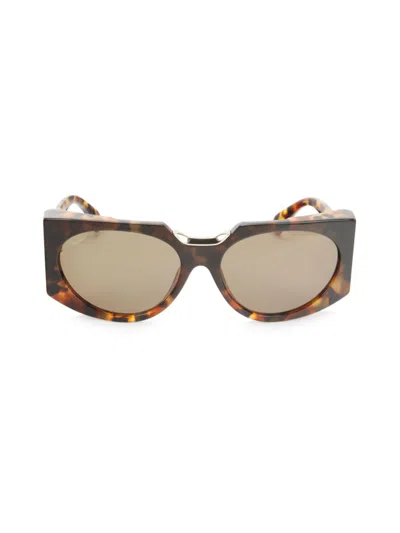 Max Mara Women's 59mm Oval Sunglasses In Gold