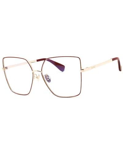 Max Mara Women's 60mm Optical Frames In Gold