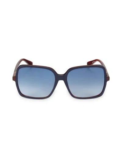 Max Mara Women's 60mm Oversized Gradient Square Sunglasses