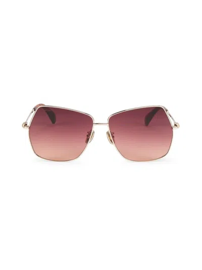 Max Mara Women's 61mm Geometric Sunglasses In Multi