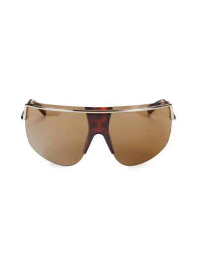 Max Mara Sophie 70mm Shield Sunglasses In Brown