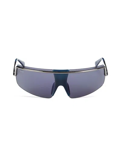 Max Mara Women's 71mm Shield Sunglasses In Blue