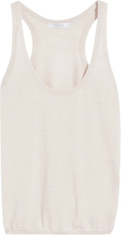 Max Mara Abbono Top In Beige