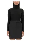 Max Mara Blue Saluto Turtleneck Sweater In Grey