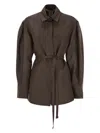 Max Mara Women's Affari - Linen And Silk Shirt With Belt