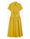 Max Mara Short Sleeve Dress In Yellow
