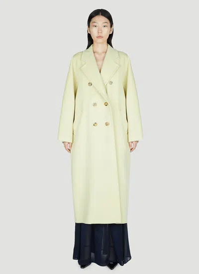 Max Mara Women Aia Coat In Yellow
