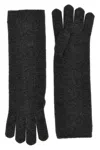 Max Mara Gray Conio Gloves In Gray