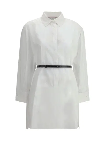 Max Mara Women Alcade Shirt Dress In Bianco Ottico