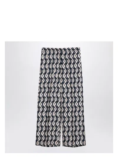 Max Mara Women's All Over Printed Silk Trousers