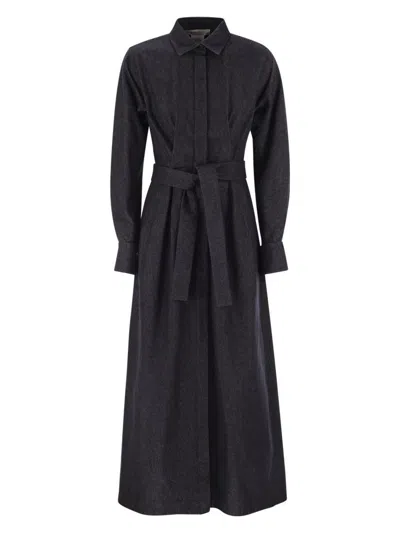 MAX MARA WOMEN'S ALLER - DENIM-EFFECT CHEMISE DRESS