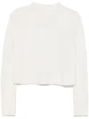 Max Mara Cashmere Turtleneck Sweater In White