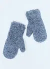 Max Mara Women Alpaca And Wool Mittens In Blue