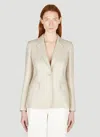 Max Mara Women Alpaca Single Breasted Blazer In Cream