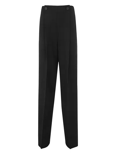 Max Mara Women's Amedea Wide Leg Smoking Trousers In Black