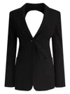 Max Mara Tailored Black Jacket With Classic Lapel In Black
