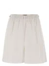 Max Mara Antiope Elasticated-waist Mini Shorts In White