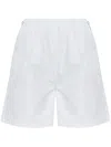 Max Mara Antiope Bermuda Shorts With Elastic Waistband In White