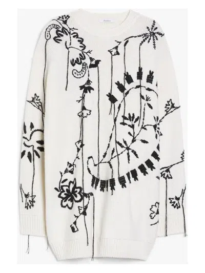MAX MARA WOMEN'S ARAD EMBROIDERED WOOL CASHMERE DRESS
