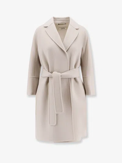 Max Mara Women Arona Virgin Wool Coat In Neutral