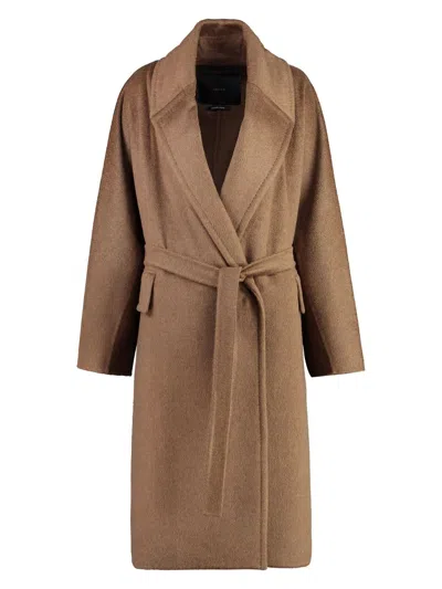 MAX MARA WOMEN'S ATTUALE OVERSIZE BELTED COAT