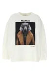 Max Mara Bacco Print Sweatshirt In White