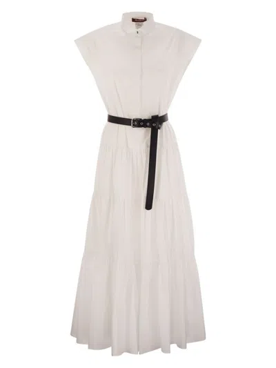 MAX MARA WOMEN'S BAIRO DRESS OPTIC WHITE | SIZE 42 | 2516221102600001