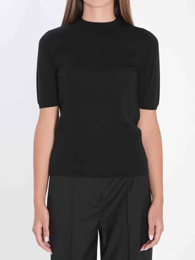 Max Mara Women Basic Wool Sweater In Black