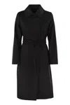 Max Mara Maxmara Studio Tigre Coat In Black