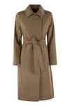 Max Mara Abito Chemisier Olimpia In Popeline Fango  Donna In Camel