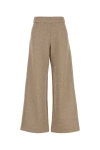 Max Mara Wide-leg Pant In Cotton Blend With Lurex In Brown