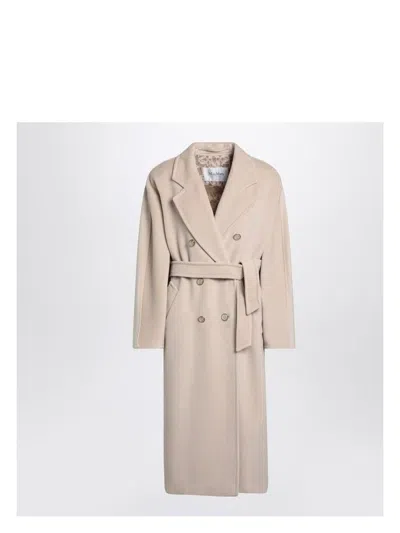 MAX MARA WOMEN'S BEIGE DOUBLE-BREASTED COAT