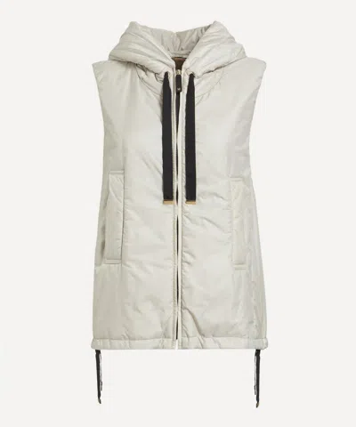 Max Mara Women's Beige Greengo Drip-proof Canvas Gilet In Sand