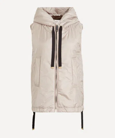 Max Mara Women's Beige Greengo Water-repellent Hooded Gilet