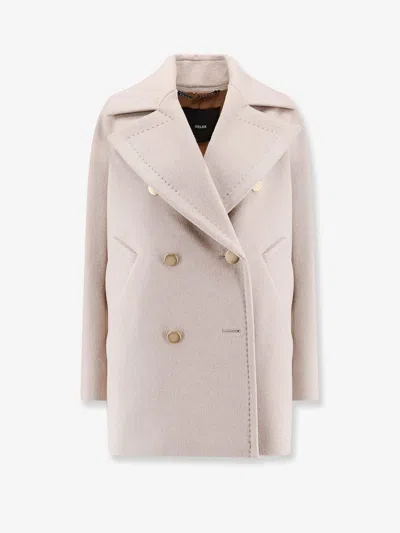 Max Mara Women Berta Cashmere Peacoat With Gold Metal Buttons