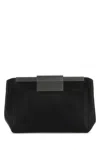 Max Mara Rectangular Shape Leather Belt Bag In Black