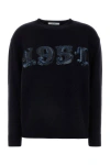 Max Mara Black Wool Blend Plata Sweater In Black