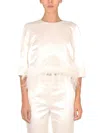 Max Mara Blouse With Feathers In White