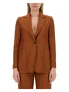 Max Mara Bohemia Summer Jacket In Brown