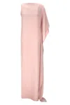 Max Mara Light Pink Bora Draped Dress In Pink