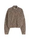 Max Mara Katia Cotton-wool Jersey Jacket In Brown