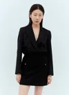 Max Mara Women Boxy Blazer Bodysuit In Black