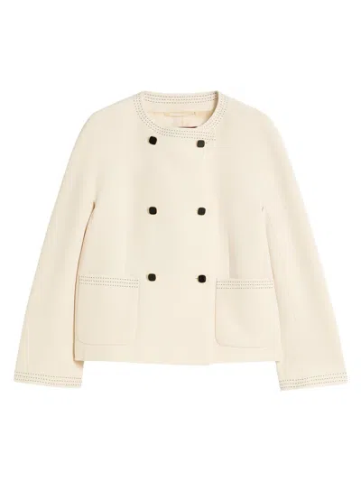 Max Mara Women's Boxy Jacket In Cady In Neutral