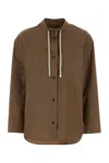 Max Mara Brown Relaxed Solid Shirt In Brown