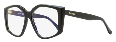 Max Mara Women's Butterfly Blue Block Eyeglasses Mm5162-b 001 Black 53mm