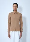 Max Mara Women Button-down Shirt In Brown